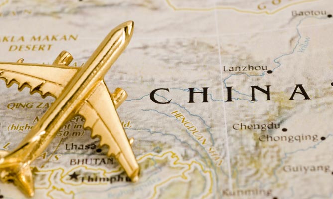Image result for flying to china